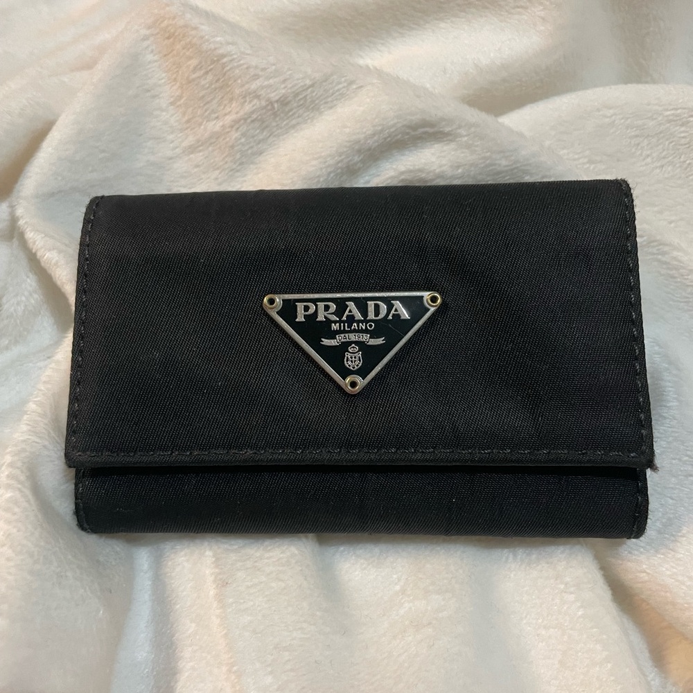 Prada Black Nylon Key Case 🖤
